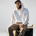 Male Maroon Hoodie Front and back Mockups | Maroon Gildan 18500 Mockups | G185 Maroon both side trendy mocks | man city street mock up
