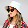 Custom Photo Face Unisex Hawaiian Bucket Hat, Personalized Wide Brim Outdoor Summer Hat, Custom Photo Hat, Custom Fisherman Hat, Adults Hat
