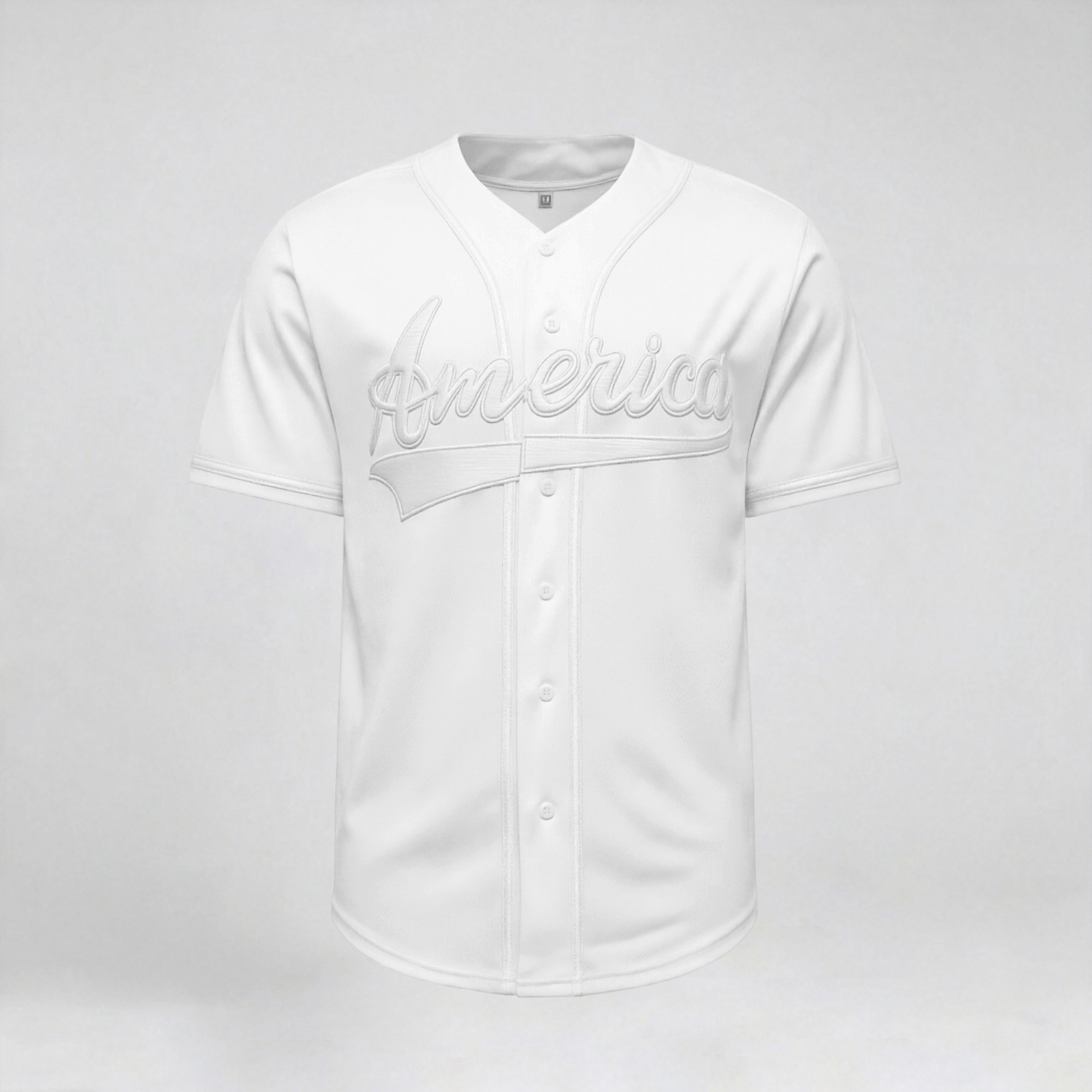 Men's Baseball Jersey Button-Down Embroidered Sports T-Shirt Gym Clothes Men Basic T Shirt