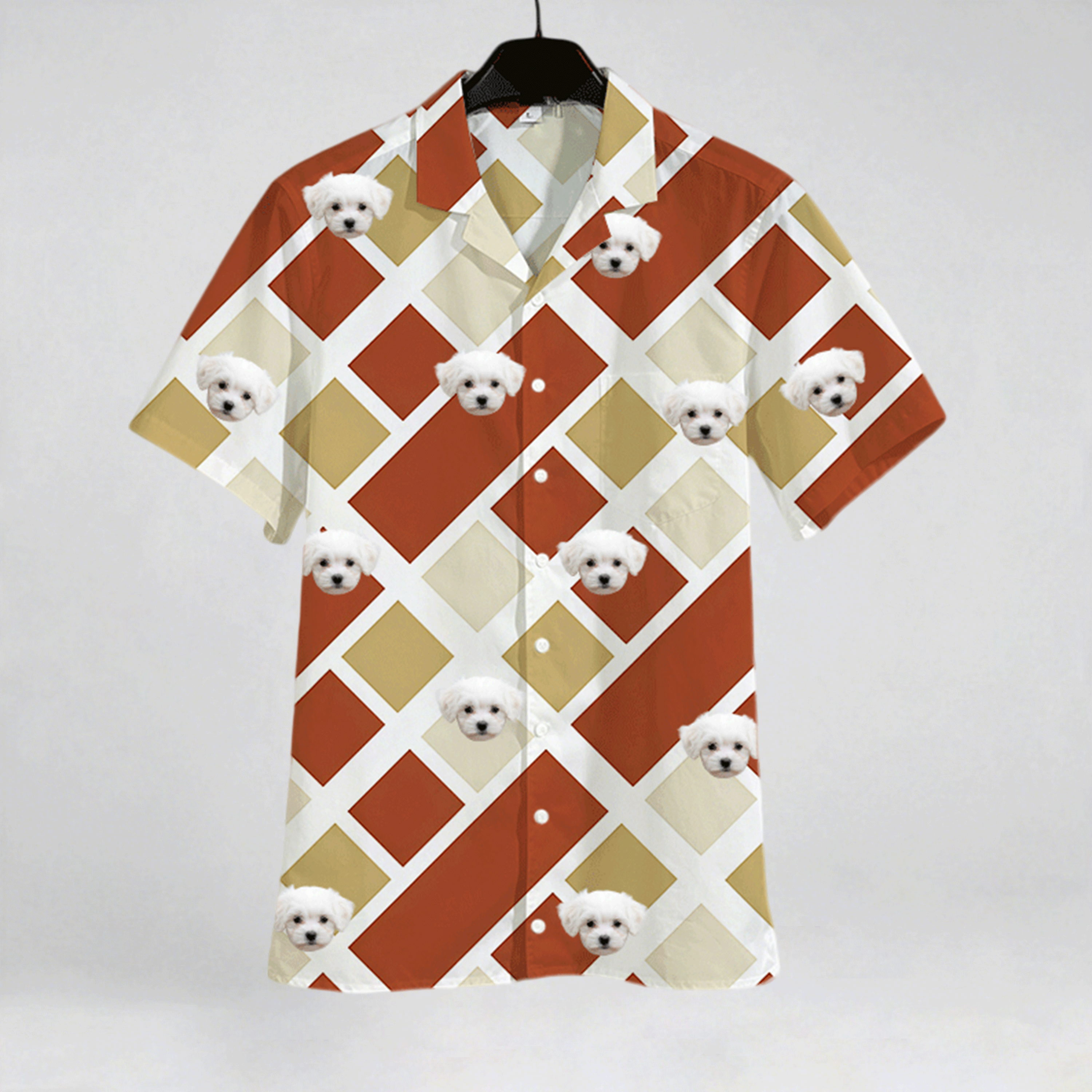 All-Over Print Men's Hawaiian Shirt With Button Closure |115GSM Cotton poplinAll-Over Print Men's Hawaiian Shirt With Button Closure |115GSM Cotton poplin