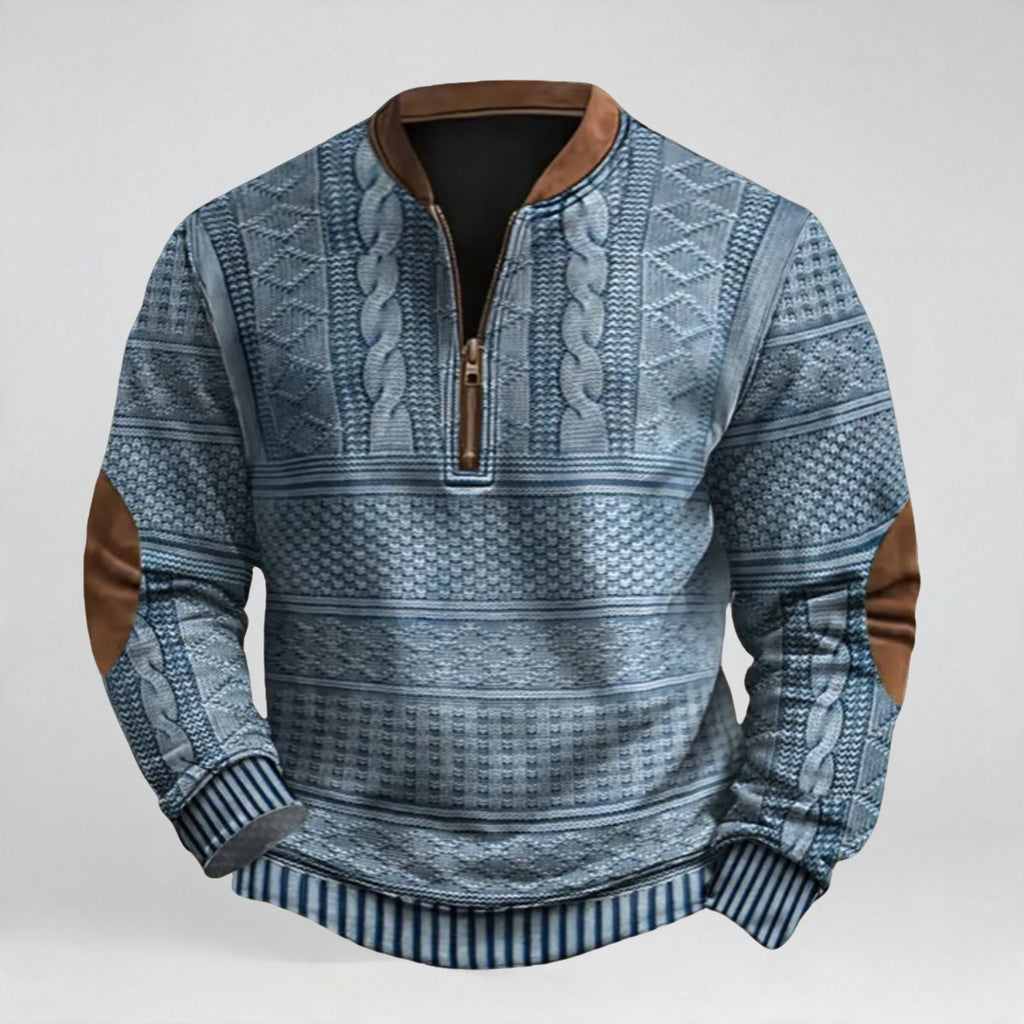 Zip-Up Sweatshirt  Soft Cozy Fabric, Relaxed Fit