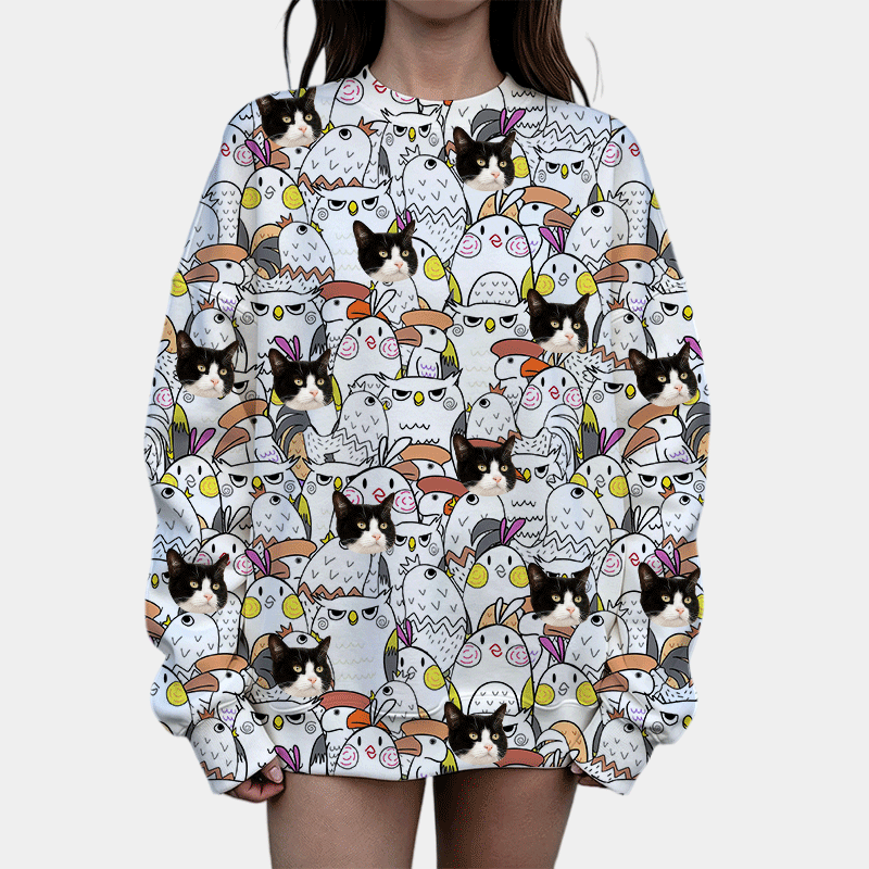 Women's Drop Shoulder Crew Neck SweatshirtDTF