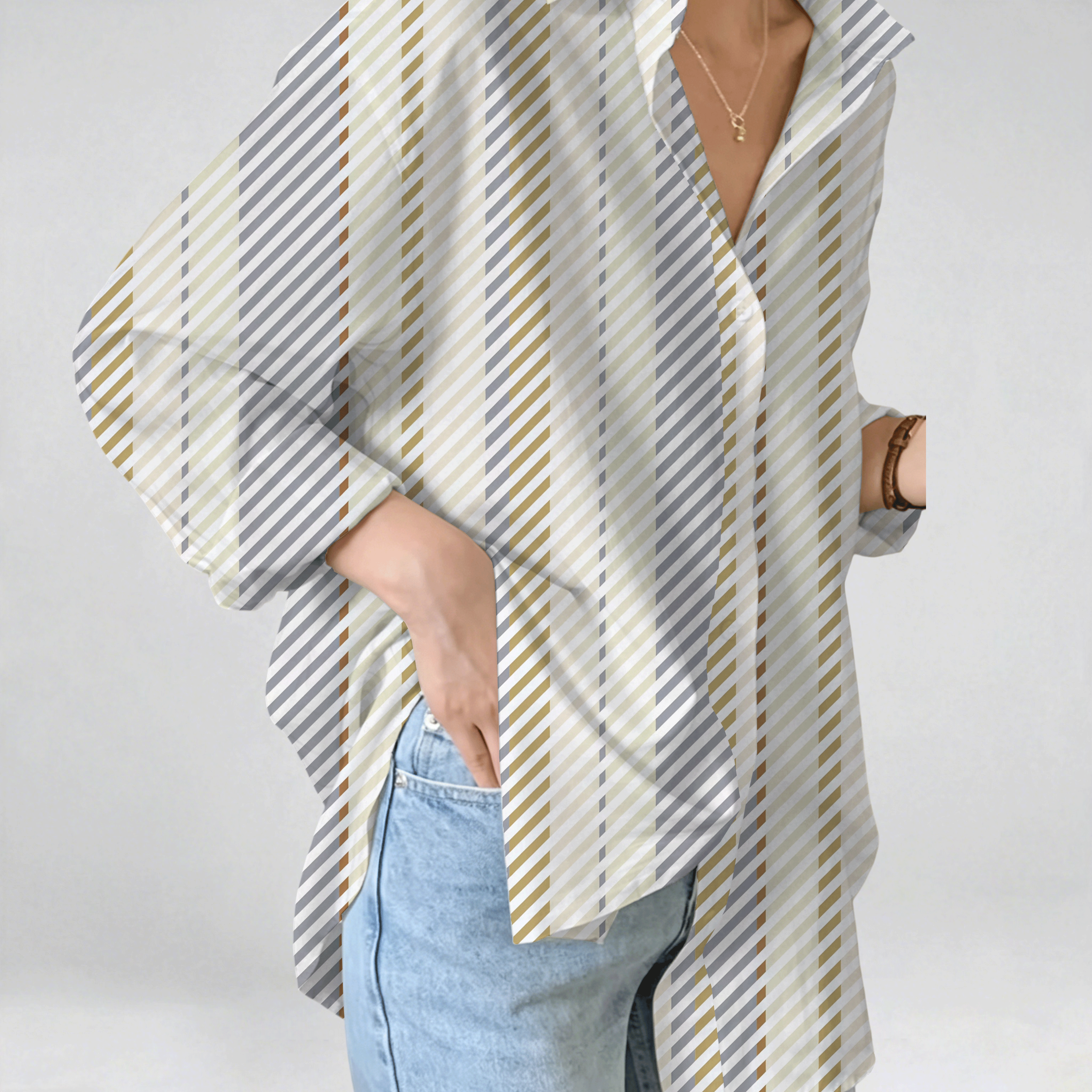 Directional Style Women'S Fashion Spring Summer Autumn Blouse Top