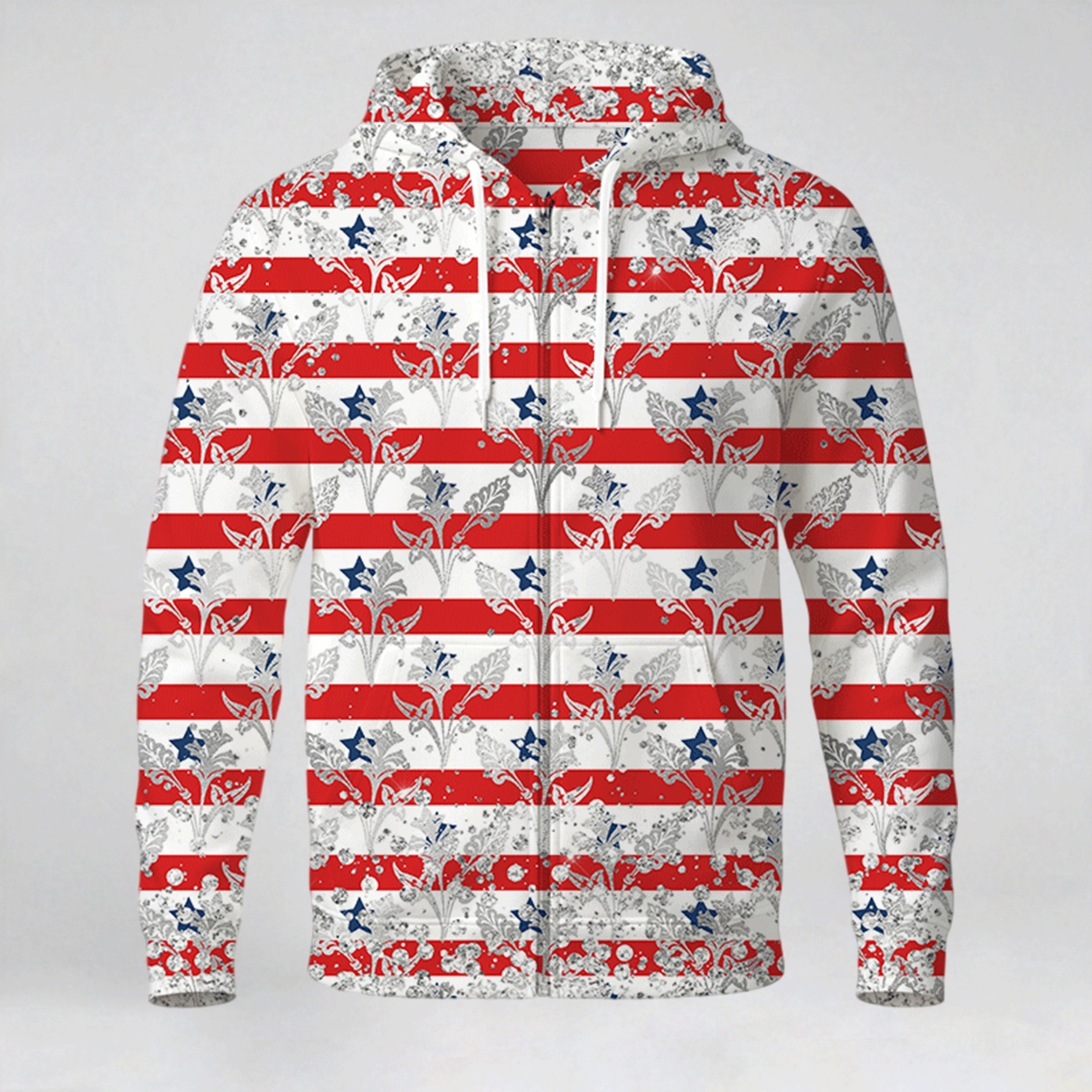 All-Over Print Men's Thicken Pullover Hoodie