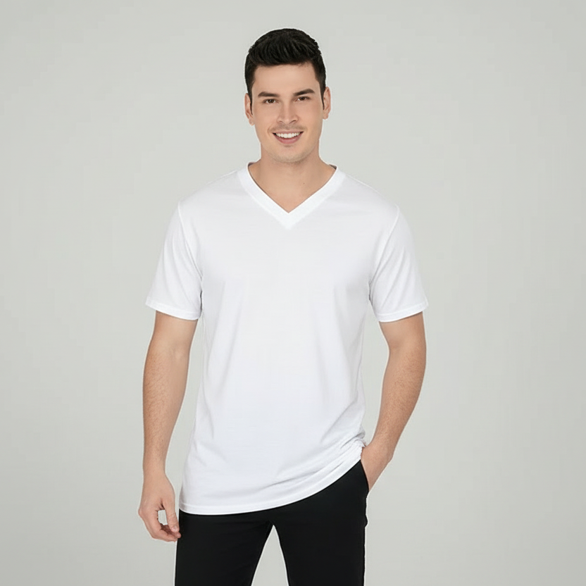All-Over Print V-Neck T-Shirt
