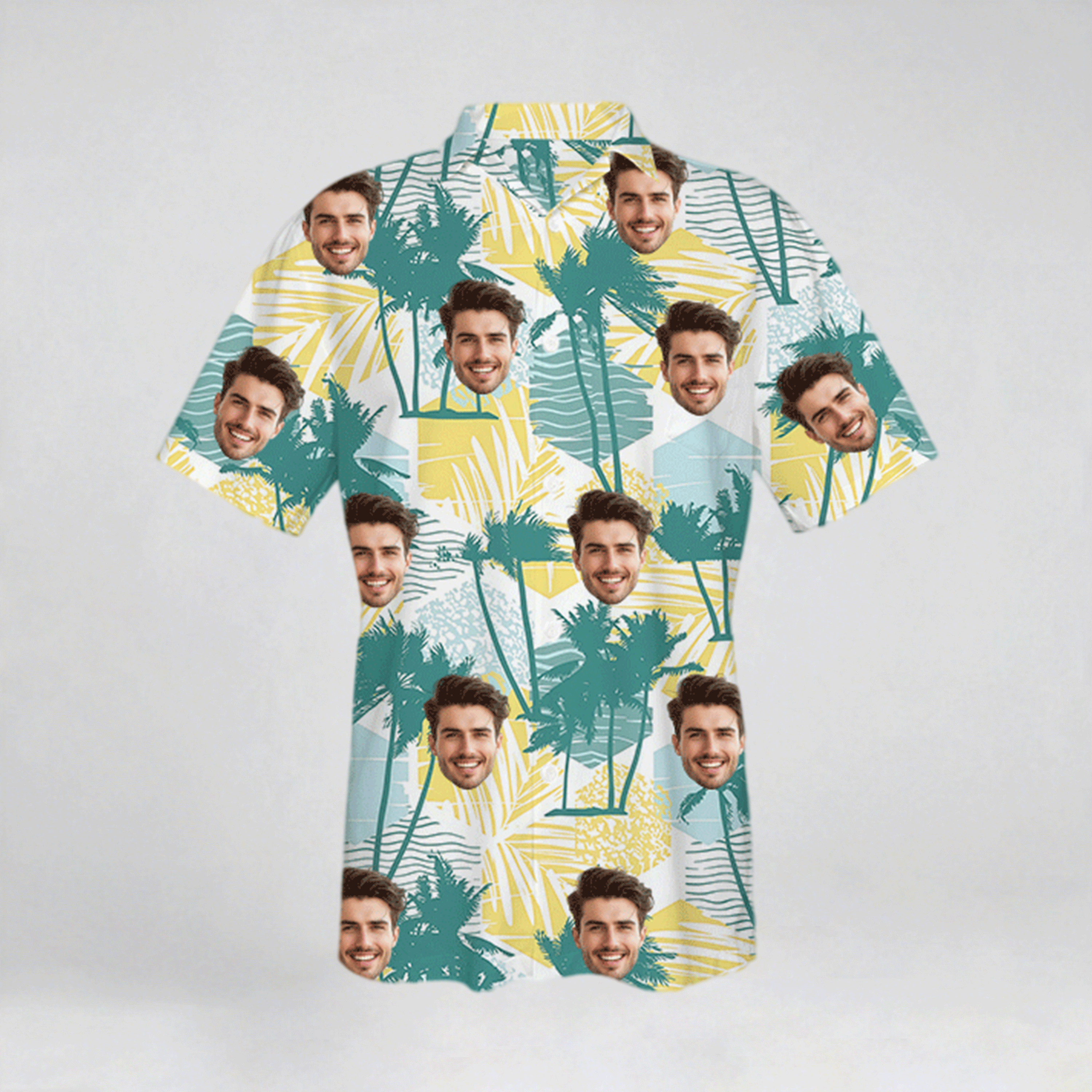 All-Over Print Men's Hawaiian Shirt With Pocket