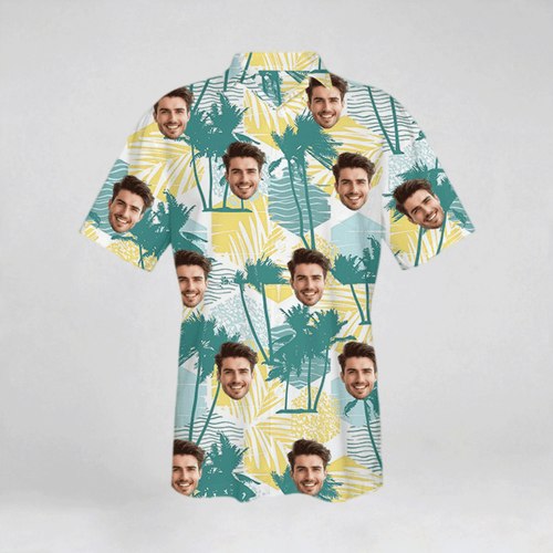 All-Over Print Men's Hawaiian Shirt With Pocket