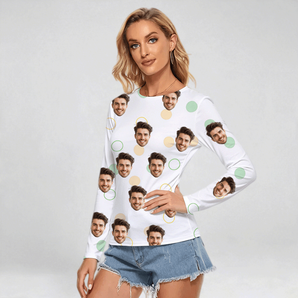 All Over Print Women's Stretchable long Sleeve Top