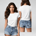 Women's & Men's Custom Text/ T-Shirts - Double-Sided Printing, S-2XL Sizes, Add Your Own Text//Phone/Email, Casual Fit for Events, Promotions, Gifts - Machine Washable Custom Tee