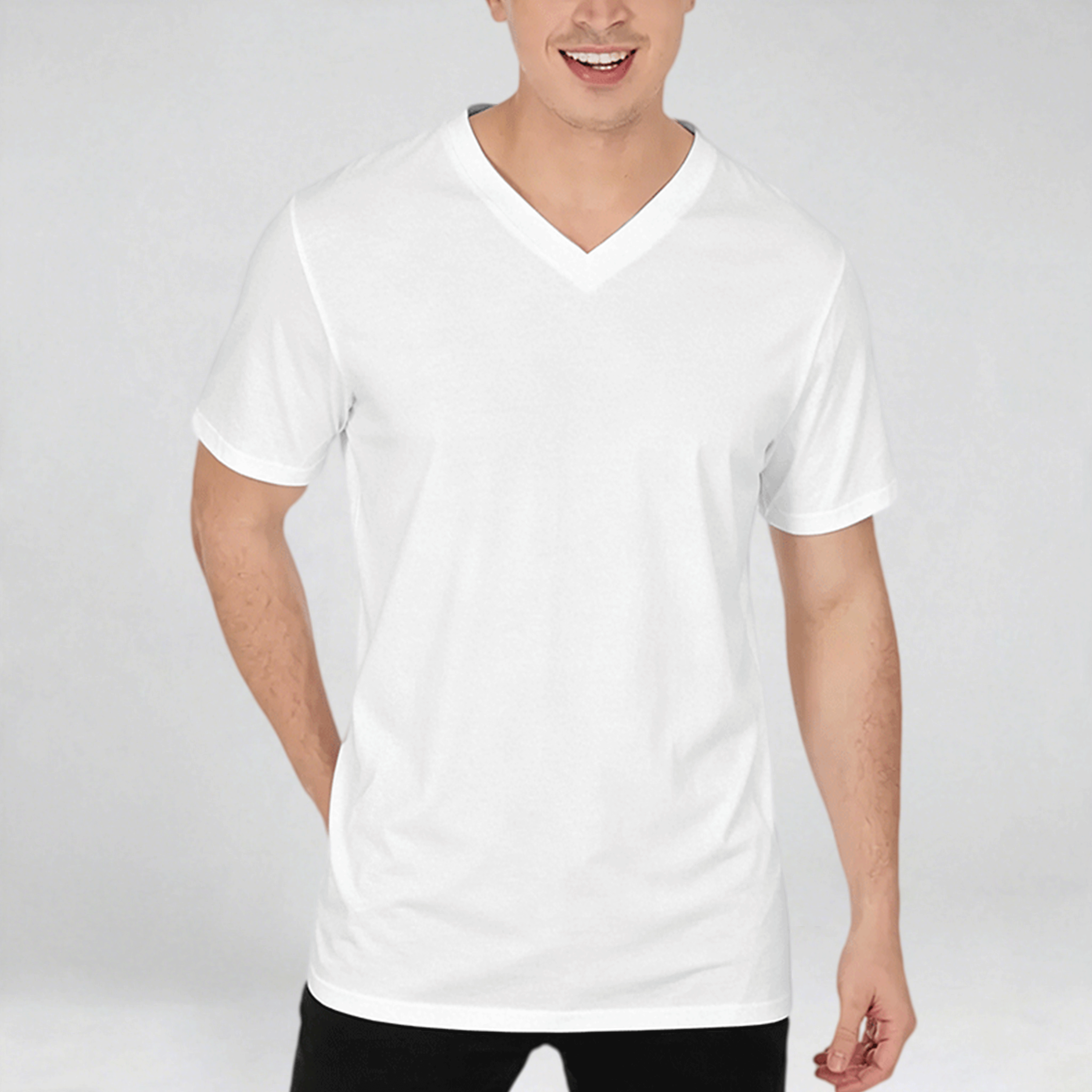 All-Over Print V-Neck T-Shirt