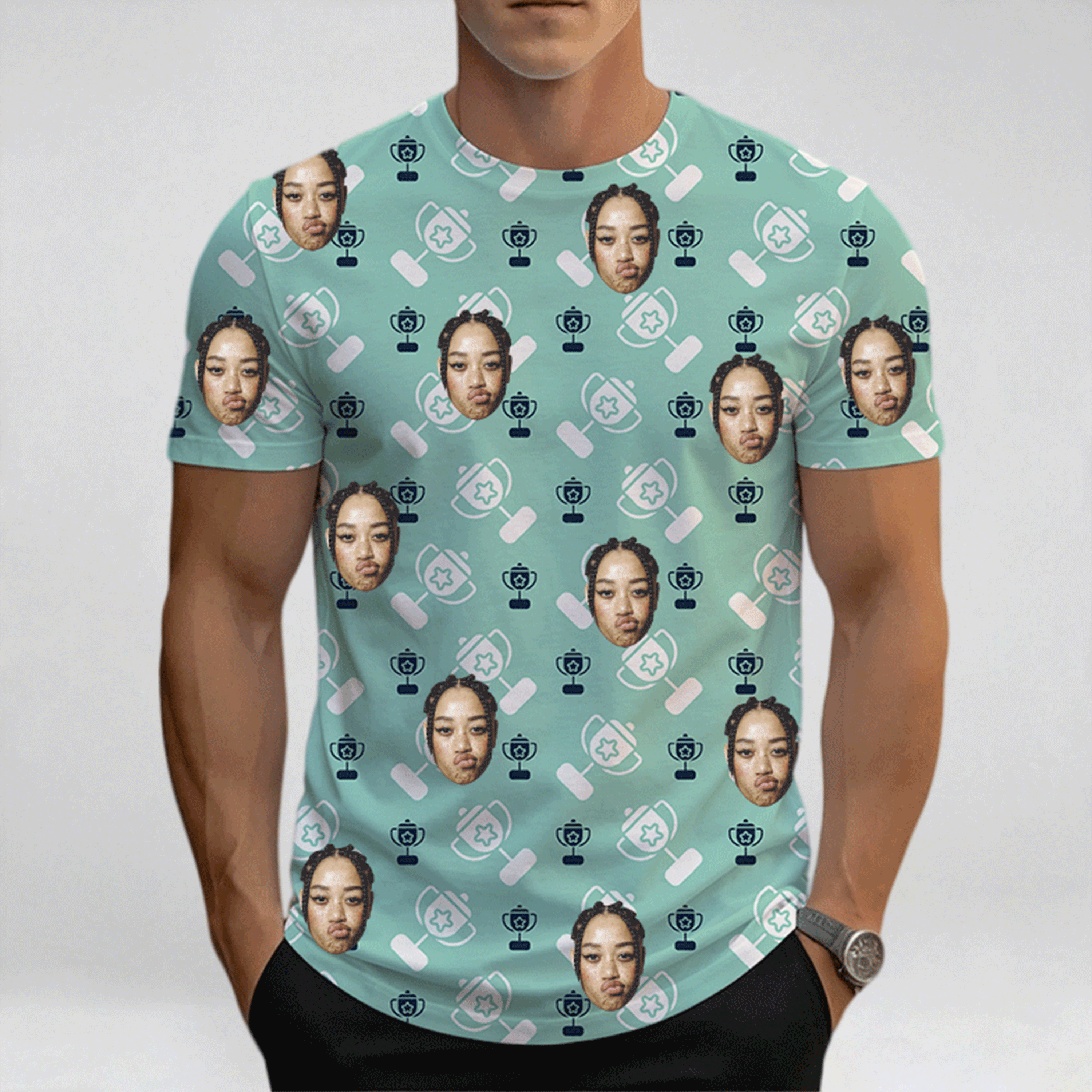 All-Over Print Men's T-shirt  Birdseye