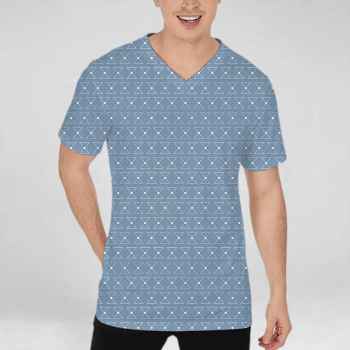 All-Over Print V-Neck T-Shirt