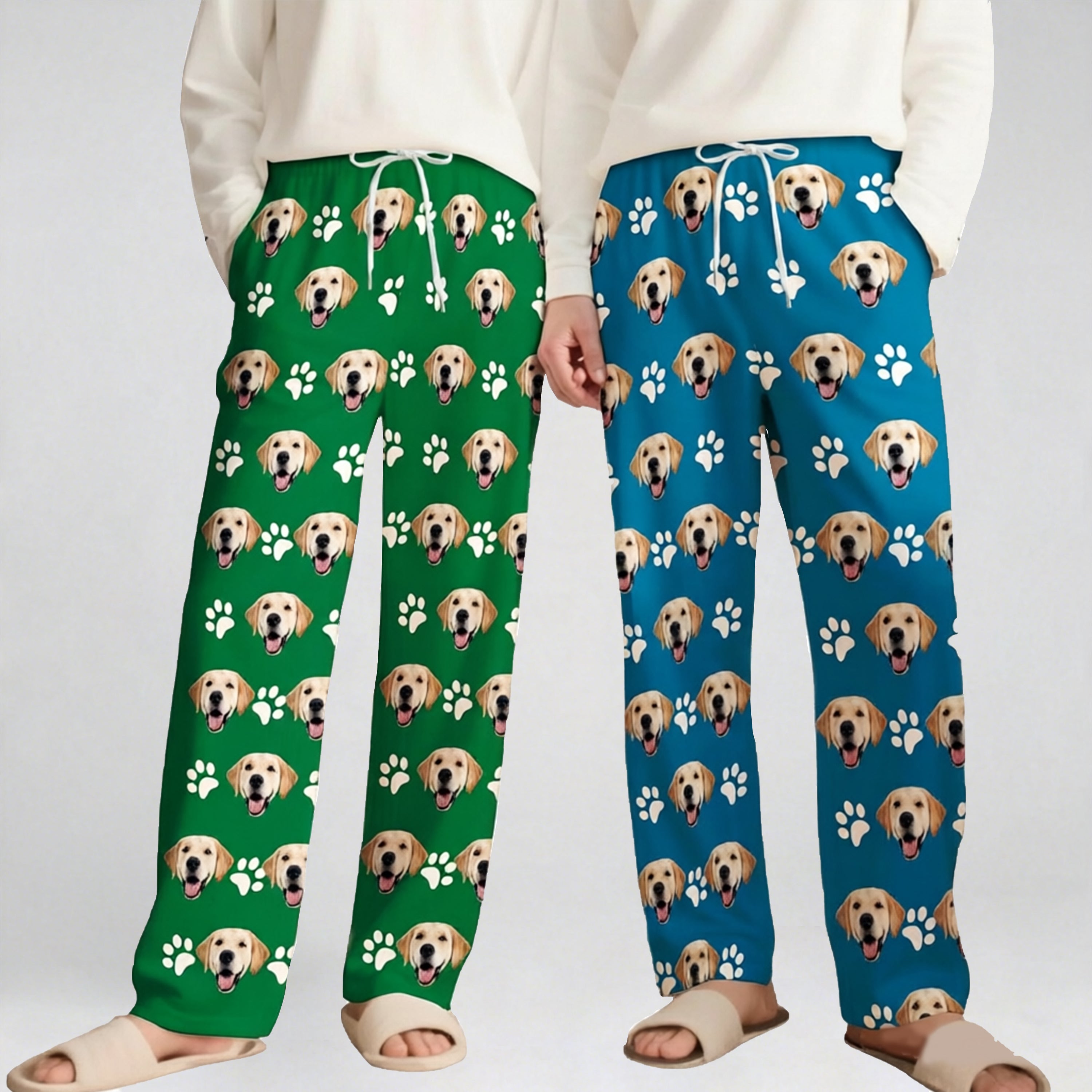 Custom Photo Pajama Pants, Personalized Family Sleepwear, Mother's Day Gift