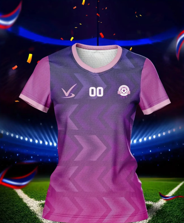 Custom Name And Number Women'S V-Neck Soccer Shirt, Suitable for Team Personal Training, Sports, Fitness, Comfortable, Breathable, Quick-Drying, And Casual Wear
