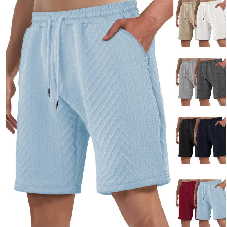 Men's Summer Shorts Solid Checkerd Striped Beach Shorts Casual Outdoor Home Comfortable for Vacation