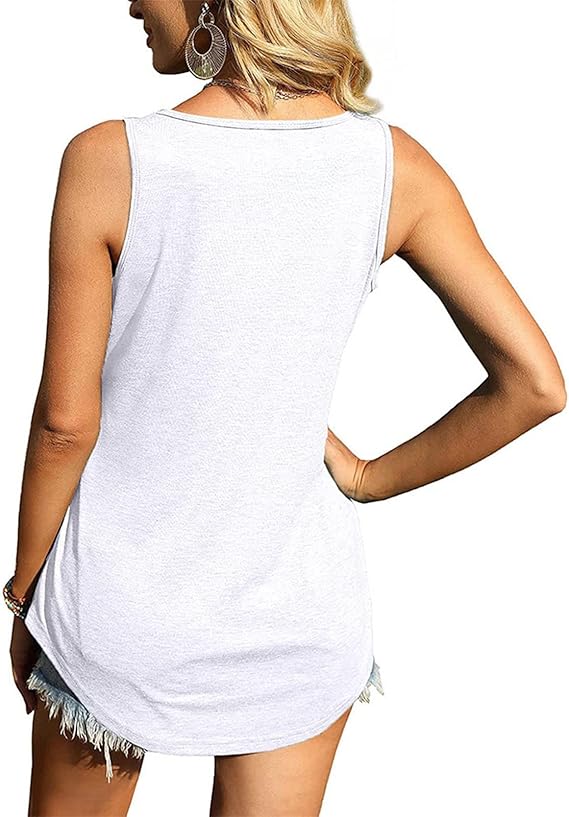 Plus Size - Plus Size - Plus Size, 2-Pack Women'S Solid Color Sleeveless Square Neck T-Shirts - Comfortable And Casual Tops for Casual Attire