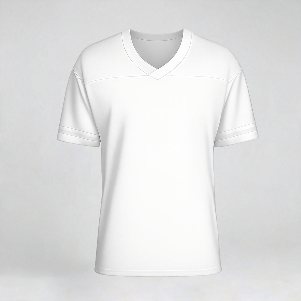 Personalized Football Jersey,Man Short Sleeves V-Neck Shirt,Custom Front Back Football Soccer V-neck Mesh Jersey For Men Polyester F17