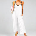 Custom Photo Sleeveless Jumpsuit, Personalized Wide Leg Romper