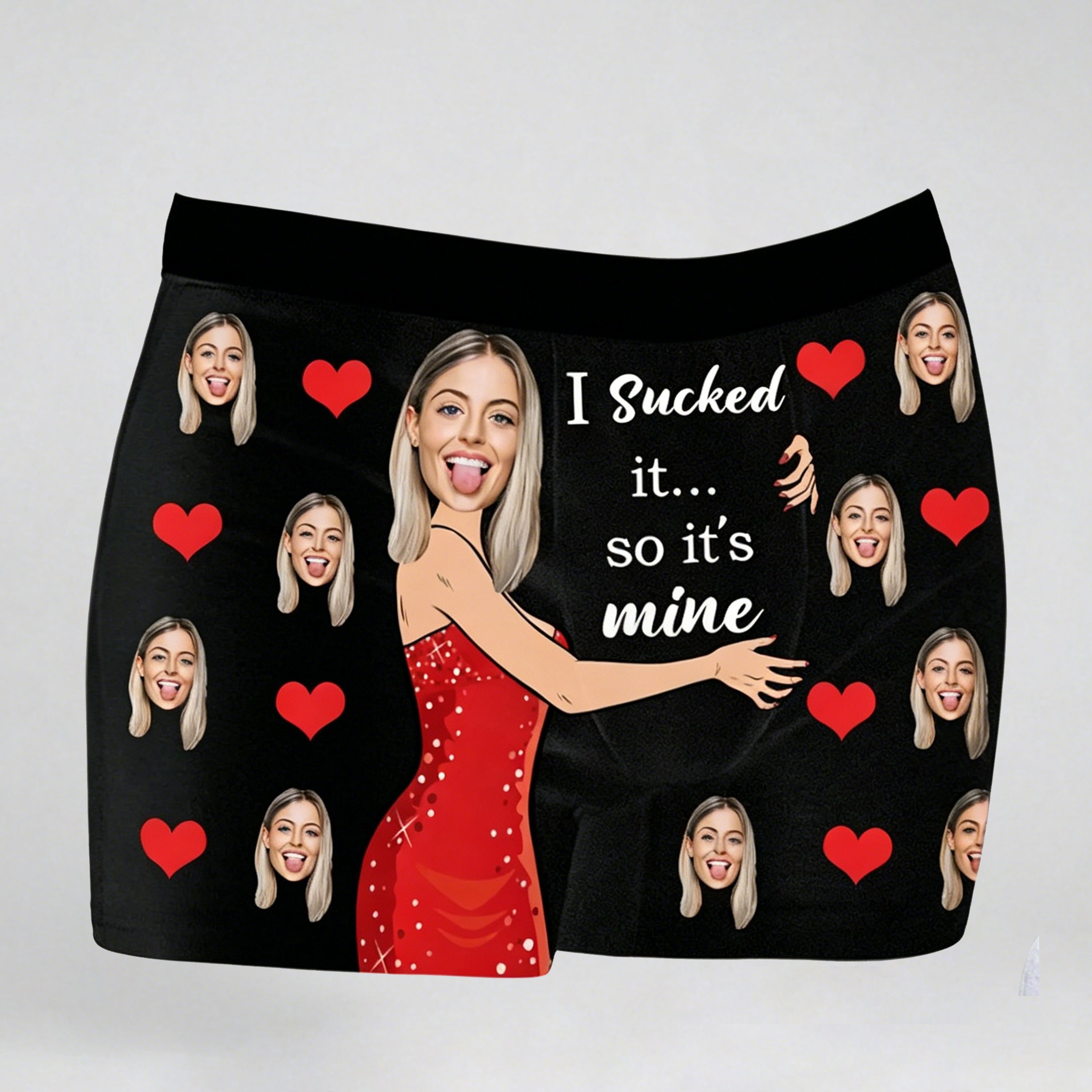 Custom Face Boxer Briefs: Personalized Men's Underwear, Valentine's Gift