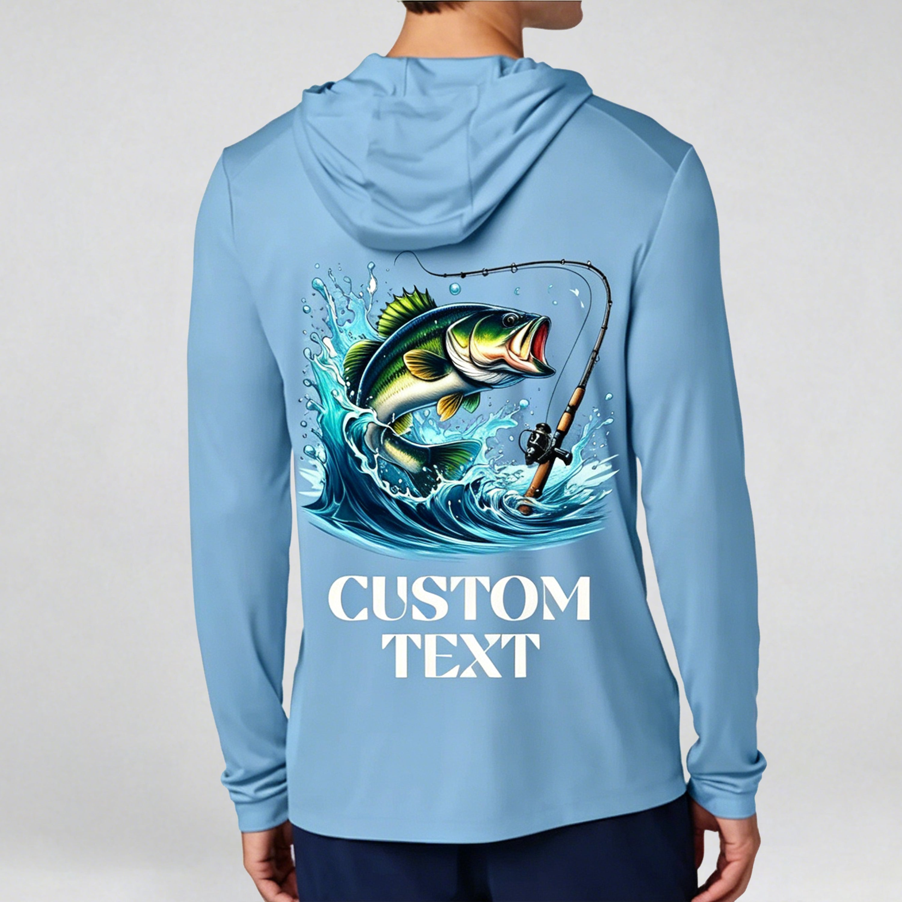 Custom UPF 50+ Fishing Shirt, Moisture Wicking Sun Shirt, Personalized Dry Fit Hoodie, Boat Crew Shirt, Bachelor Party Gift