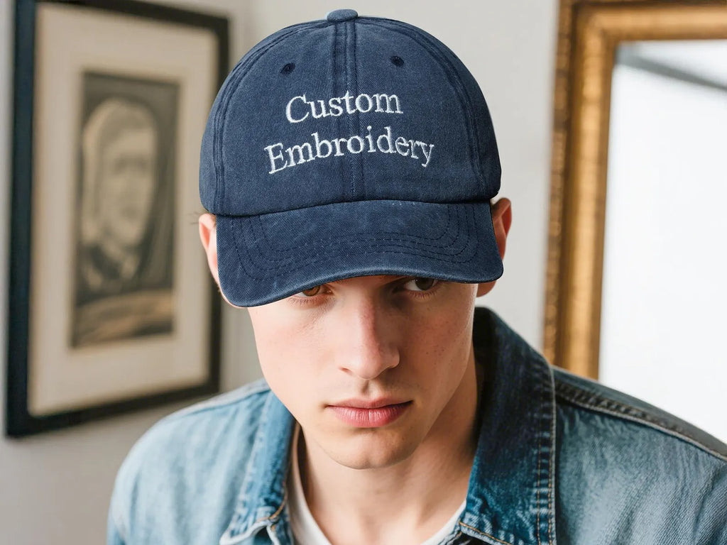 Custom Embroidered Cap, Personalized Logo & Text Monogrammed Hat, Unisex Baseball Cap, Vintage Bachelorette Hat, Cute Dad Cap, Birthday Gift