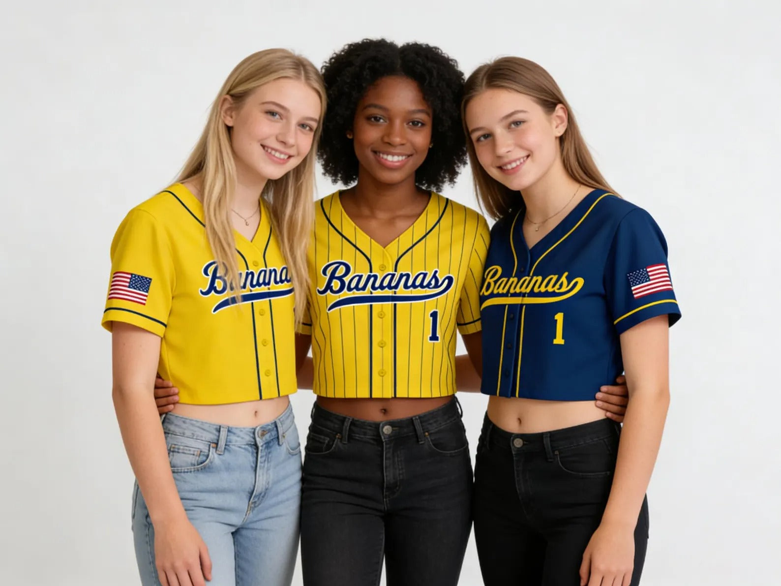 Personalized Bananas Team Baseball Jersey, Let's Go Bananas Shirt, Funny Bananas Yellow Jersey, Gift For Team Baseball Fan