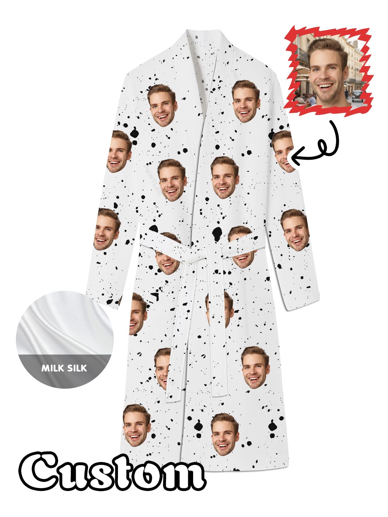 Personalized Photo Robe for Men