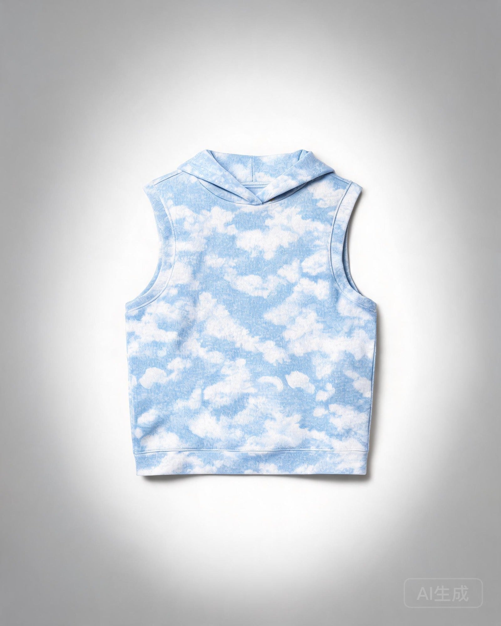 Custom All-Over Print Sleeveless Hoodie (Sleeveless Sweater) - WXWY